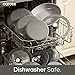 CAROTE 27pcs Ceramic Cookware Set Nonstick, Pots and Pans Set Non stick, Non Toxic Cookware, Dishwasher/Oven Safe, RV/Camping Cookware Set, Pan and Pot with Kitchen Utensils, Dark Gray