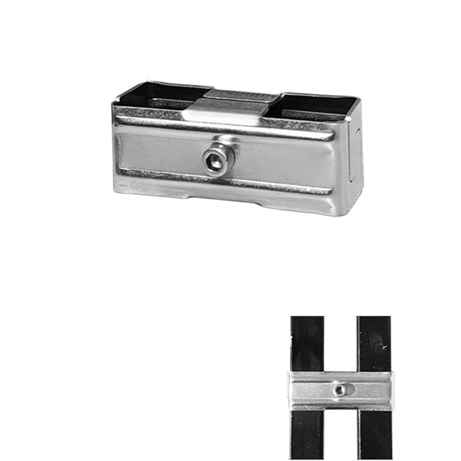 CUNZJIA Stainless Steel Joint Square Tube Connector Connection Fastener for Furniture Framing and Structural Enduring