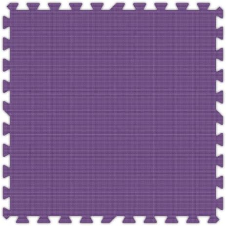 8' x 8' (16 Pieces) Purple Premium SoftFloors Interlocking Comfortable EVA Foam Rubber