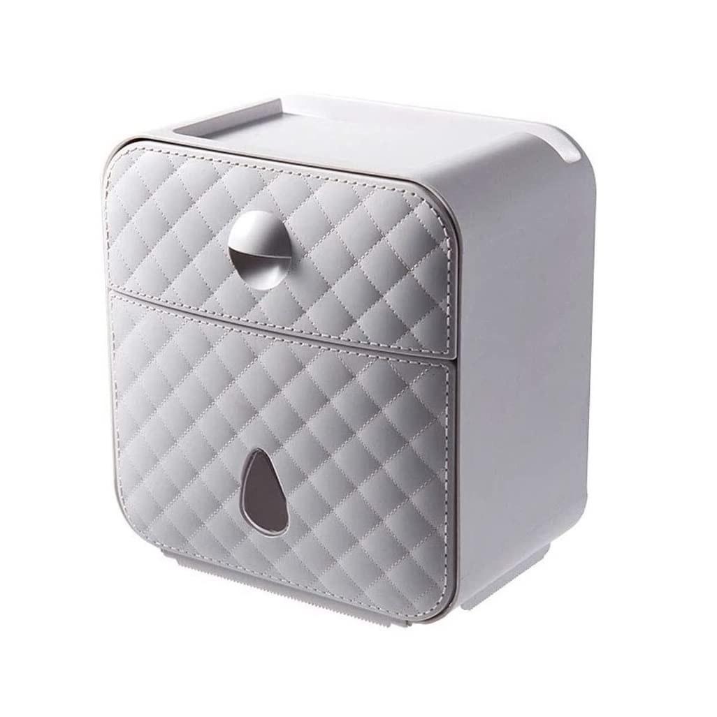 Toilet Paper Creative Toilet Paper Holder Waterproof Bathroom Storage Box Roll Bathroom Holder(B)