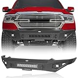 Hooke Road Ram 1500 Front Bumper Steel Full Width Bumper w/LED Lights for 2019-2024 Dodge Ram 1500 (Exclude EcoDiesel, Rebel, TRX & Ram 1500 Classic) Pickup Truck