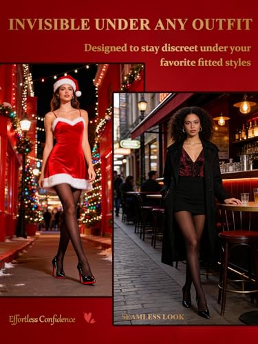 Image of MERYLURE 20D Sheer Black Tights for Women, T-Crotch Ultra Thin Pantyhose High Waist Stockings Reinforced Toes 2 Pairs