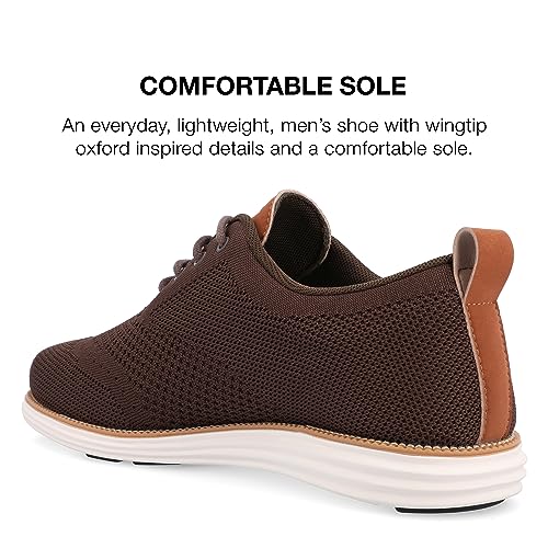 Vance Mens Ezra Wide Width Tru Comfort Foam Knit Wingtip Dress Shoe3