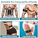 Electronic Muscle Stimulator, Abs Stimulator, USB Rechargeable Portable Fitness Workout Equipment with 10pcs Free Gel Pads for Men Woman, The Latest Model 6 Modes, 19 Levels of Intensity