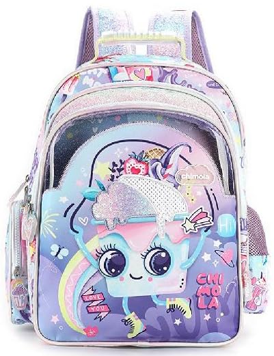 CHIMOLA Unisex Çocuk Sırt Çantası, Mor, M