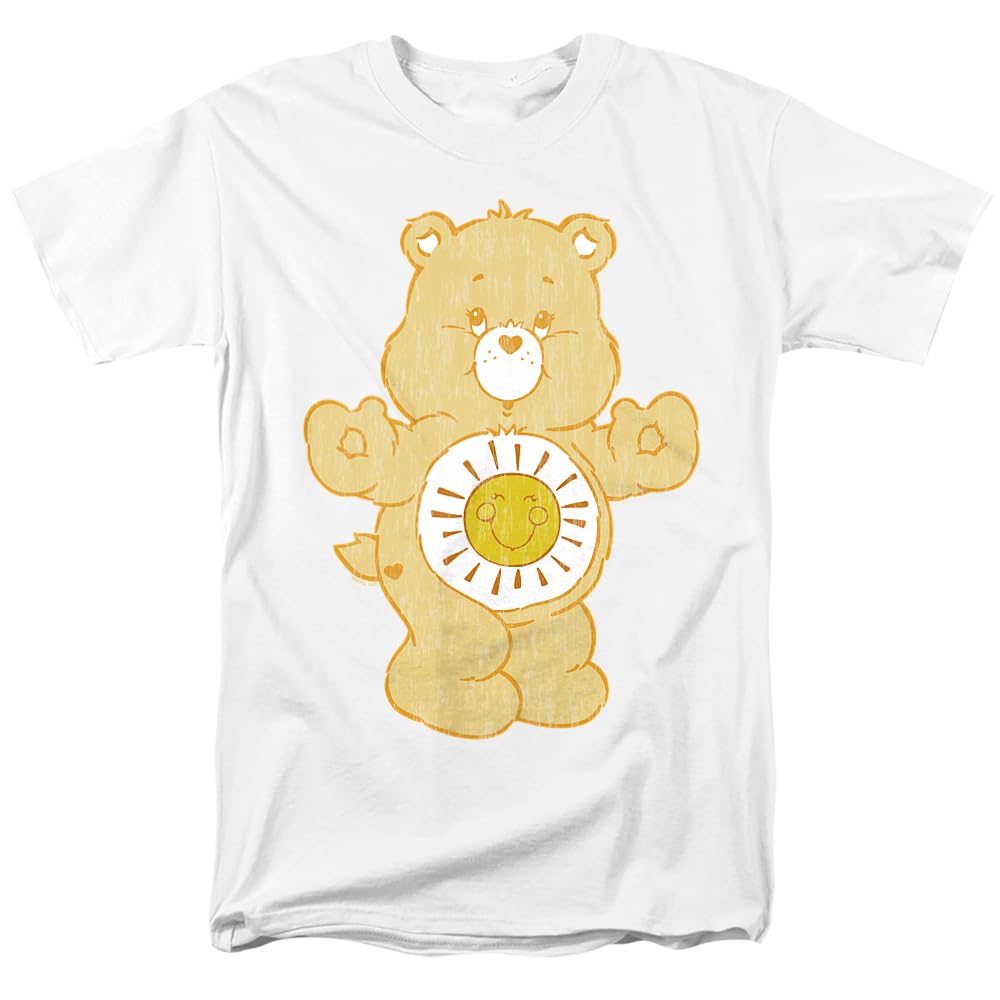 Care Bears Distressed Funshine Bear Unisex Adult T Shirt