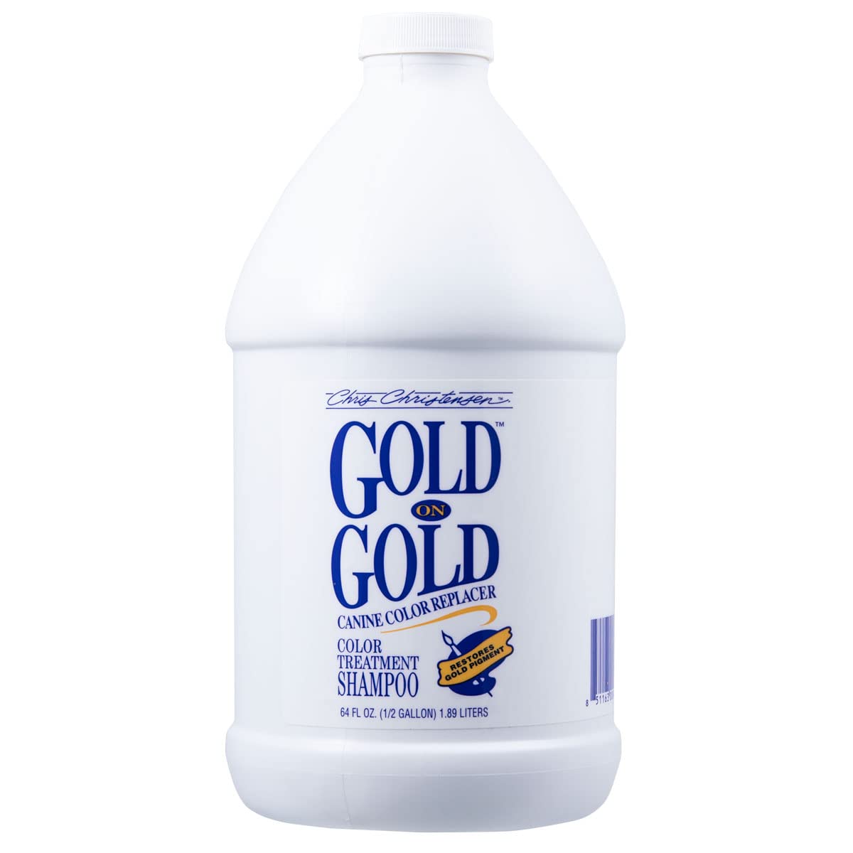 Chris Christensen Gold on Gold Shampoo - Hundeshampoo für strahlendes Fell und glänzende Ergebnisse, 1,89 l