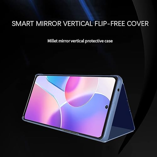 Miniatura 7 de CCSamll - Funda de espejo para Honor X6 soporte de carga inalámbrica Honor X8 Smart Clear View Cover ultradelgada con función atril Flip Phone Case