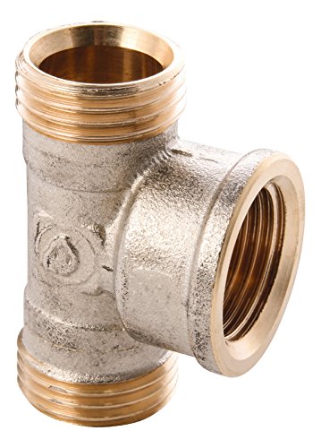 Wiroflex T de pieza anillo atornillado Fitting para tubo multicapa, 1 pieza, 3/4 a X 3/4 IG x 3/4 a, cromo, 26019 0