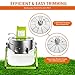 MELONFARM 16 Inch Electric Bud Leaf Trimmer Machine, Hydroponic Dry Wet Trimming Reaper Bowl with Sharp Stainless Steel Blade, Automatic Spin Cutting, for Plant Bud and Flower