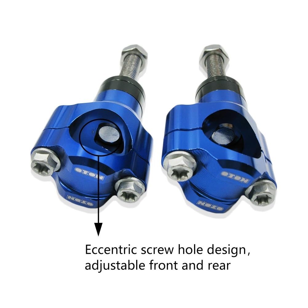 Motorcycle stem risers Akcesoria motocyklowe M10 Zacisk na kierownicę CNC Stop aluminium Regulowany podnośnik 1 1/8 "28 mm Pasuje do(M10-Black)