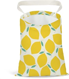 Car Trash Bag, Car Garbage Bag, Car Trash Bag Hanging, Waterproof, Car Back Seat Organizer, Car Trash Can Bin for Vehicle, Travelling, Camping, Lemon Decor Strawberry Peach Orange Pineapple decor