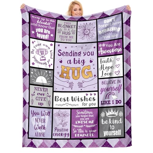 Einanmut Get well Soon Regalos para mujeres, regalos de manta de abrazo