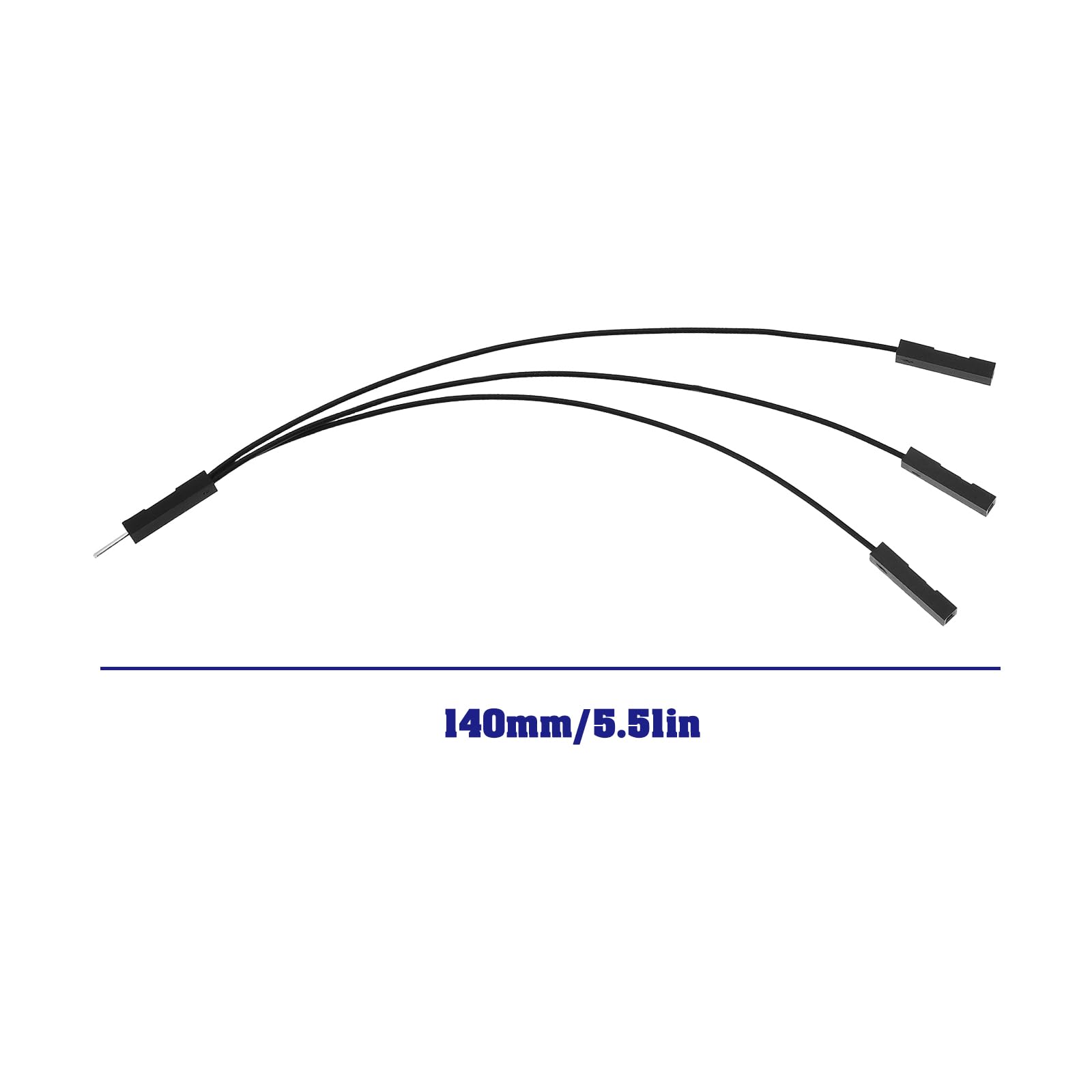 10x Flachbandkabel Stecker-Buchse 2,54mm - 140mm Für PC & 3D-Drucker