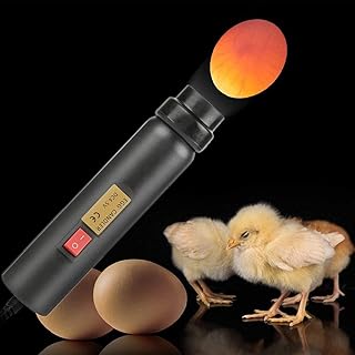 Egg LED Light,Bright Cool Egg Candler Tester Support Power Supply and Battery Power Auto Mini Lighting Incubator for Experiment Exclusive(Battery Not Include)