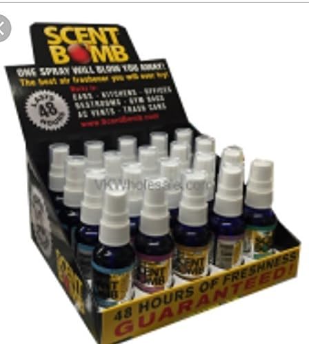Scent Bomb Air Freshener Display Case with 5 Assorted Fragrance (20 Pack)