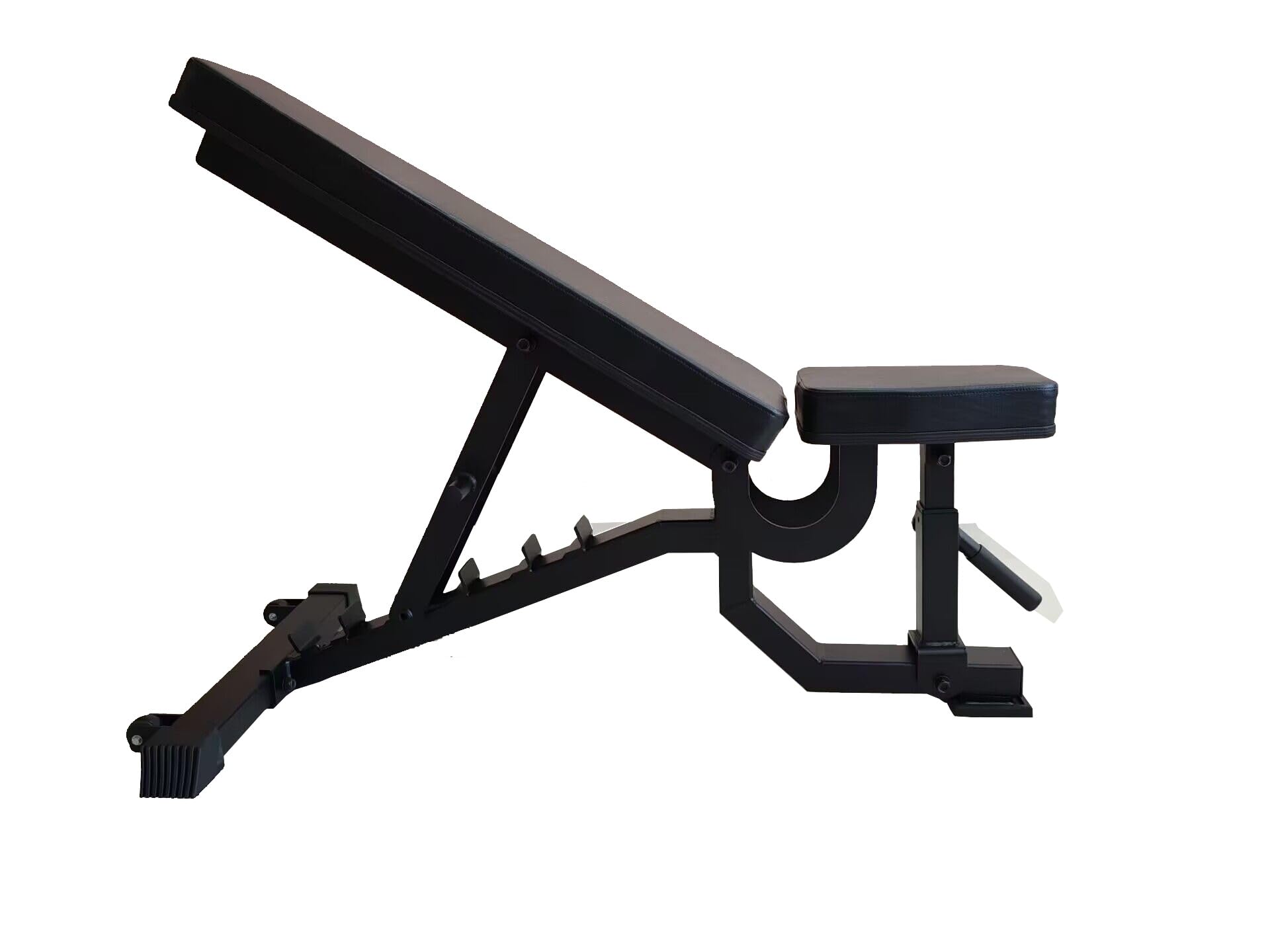Banco Musculación Ajustable para Entrenamiento Completo - Banco Pesas Plegable con Respaldo Reclinable para Casa y Gimnasio - Banco de Fuerza con Ruedas y Alta Carga hasta 350KG