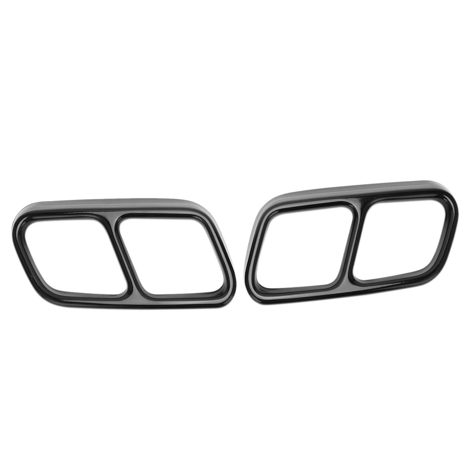 Car Accessories Exhaust Tip Cover Rear Pipe Cover 2 Pcs For Mercedes For Benz CLS W218 2012-2017 Car Exhaust Tip Pipe(Black)