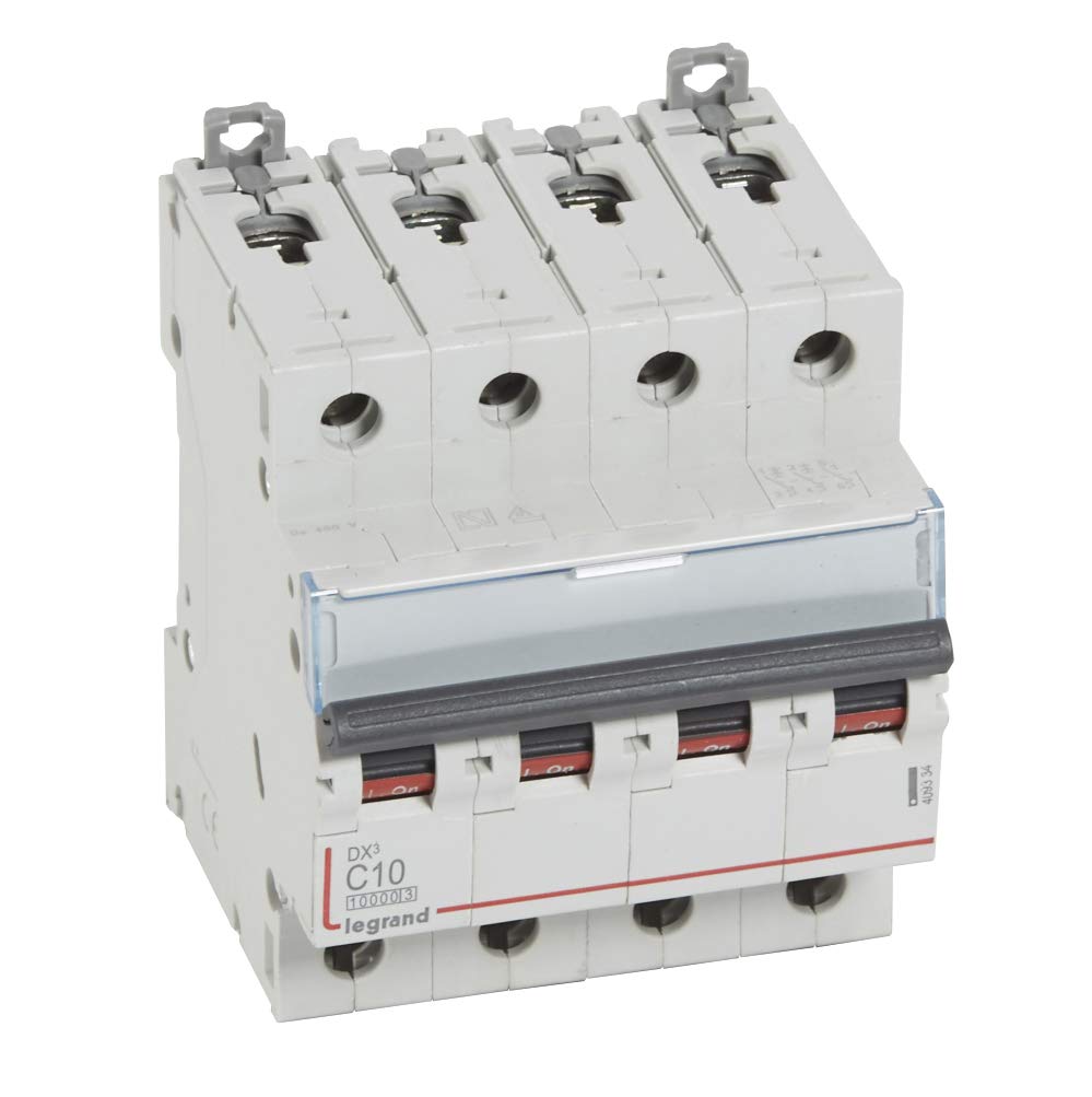 Magnetotermico DX3 10A 4P 10kA curva C interruptor automatico