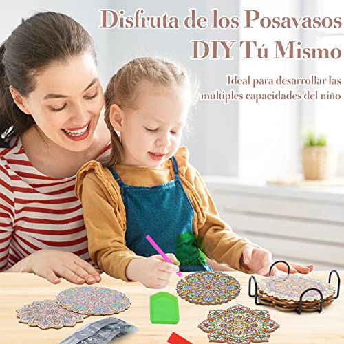 ZOCONE Diamond Painting Sottobicchieri 8 pezzi fai...