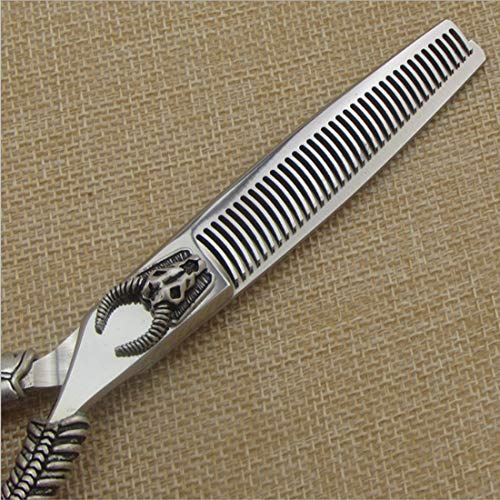 Ensemble de ciseaux de coiffure complet avec cisaille plate et ciseaux à dents pour dégradé - 4