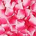 Imagen de 100 piezas reutilizables de pétalos de rosa de seda artificiales confeti de flores para manualidades para el día de San Valentín