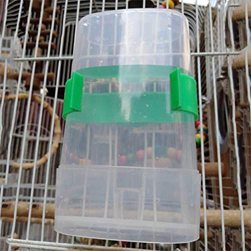 Wpmlady 2 Pcs Automatic Bird Waterer Food Feeder, Birds Clear Dispenser Feed, Bird Feed Water Dispenser (2 Pcs)