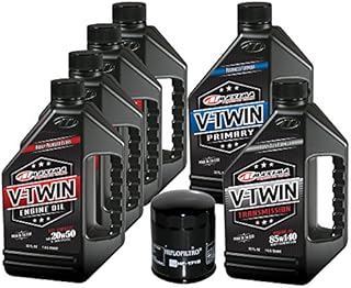 MaximaHiflofiltro VTTOCK12 Complete Engine Oil Change Kit for V-Twin Full Synthetic Harley Davidson Twin Cam, 6 Quart