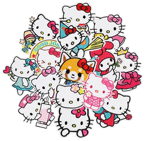 16PC Iron on Patches for Clothing Embroidered Iron-On Patches Childrens Embroidery Patches Clothing Repair Patches for Sewing Or Repairing Jeans T-Shirts