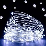 Ehome 100 LED 33ft/10m Starry Fairy String Light, Waterproof Decorative Copper Wire Lights for Indoor Outdoor, Bedroom Festival Christmas Wedding Party Patio Window with USB Interface (White)