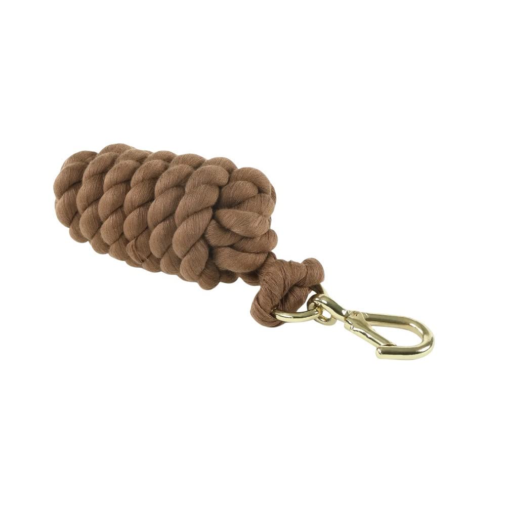 Shires Plain Headcollar Lead Rope Chocolate