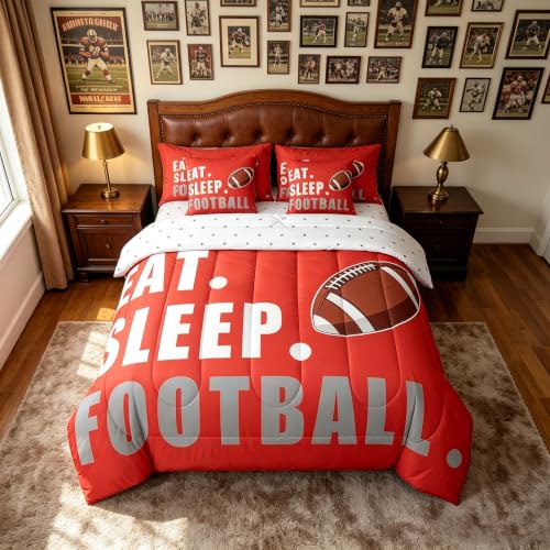 Image of Feelyou Softball Bedding Set Full Size Kids Boys Girls 7 Piece