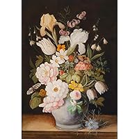 Amazon.co.jp: 17 枚の絵画 赤いグラジオラスのある静物花瓶