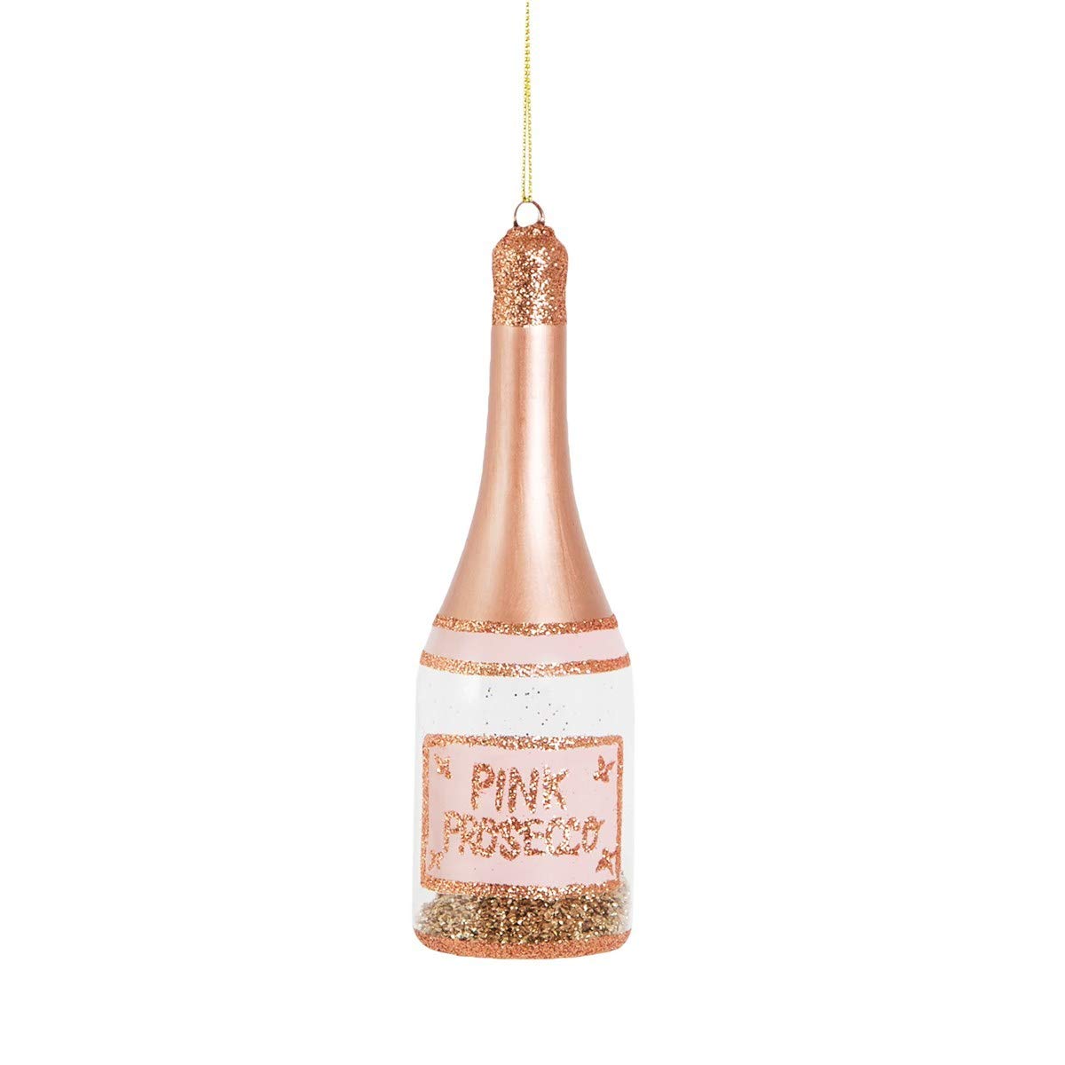 Sass & Belle Lets Celebrate Pink Prosecco Shaped Bauble