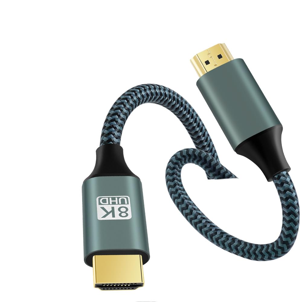Extension HDMI Male to Male Cable Cord 8K 4K HDTV TV Monitor Computer Connector (1.65ft)
