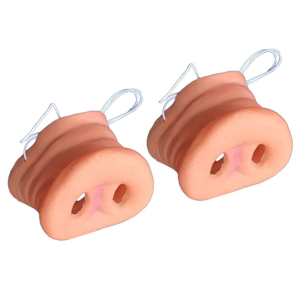 Lot De 2 Masques Demi-visage Cochon – EVA Rose, Léger Et Confortable, Pour Carnaval, Halloween Et Soirées Costumées