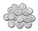 LEARNING ADVANTAGE-7522 Play Nickels - Set of 100 Plastic Coins - Designed and Sized Like Real US Currency - Teach Money Math With This Pretend Play Resource