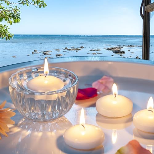 Image of 72 Pack 2-Inch Floating Candles - Perfect for Weddings and Events - White