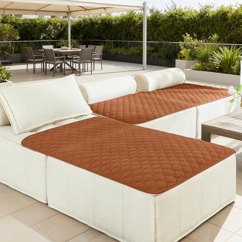Image of gogobunny 100% Double-Sided Waterproof Dog Bed Cover Pet Blanket Sofa Couch Furniture Protector for Puppy Large Dog Cat, Reversible (40x50 Inch (Pack of 1), Dark Pumpkin /Light Pumpkin)