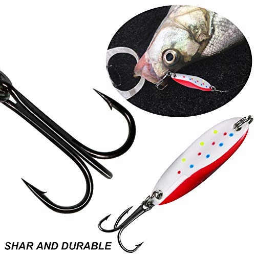 image for thkfish Fishing Lures Trout Lures Fishing Spoons Lures for Trout Pike 