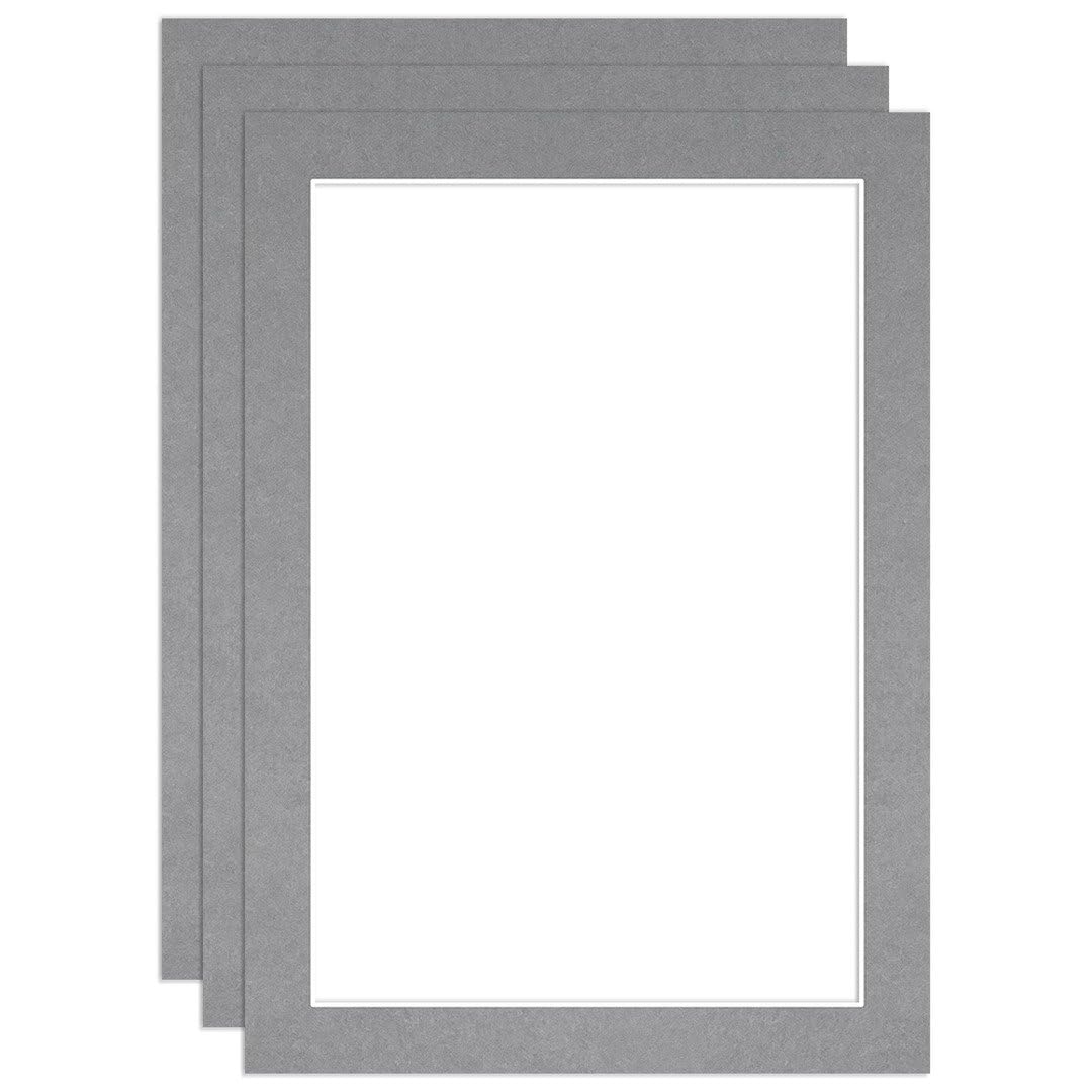 Procut Global 7x5" Mid Grey Picture Mounts - Fits 6x4" Photo Size