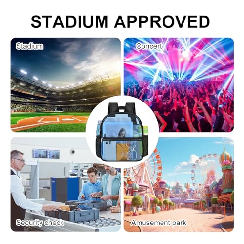 USPECLARE Clear Backpack for Stadium Approved 12×6×12, Water proof Clear Bag for Stadium Events and Concert Work Sport Event by USPECLARE - Image 8