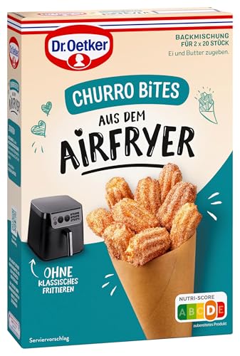 Dr. Oetker Churro Bites aus dem Airfryer 6er Pack Backmischung für zimtig-knusprige Churros aus der Heissluftfritteuse Churros ohne Frittieren wie auf der Kirmes 6 x 300g