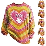 Photo Gallery huifuao felpa di halloween tie dye donna carino boo fantasma top plus size costumi di halloween divertente colorato amore cuore arcobaleno grafica pullover casual trendy festival vestiti camicie Photo Gallery huifuao felpa di halloween tie dye donna carino boo fantasma top plus size costumi di halloween divertente colorato amore cuore arcobaleno grafica pullover casual trendy festival vestiti camicie