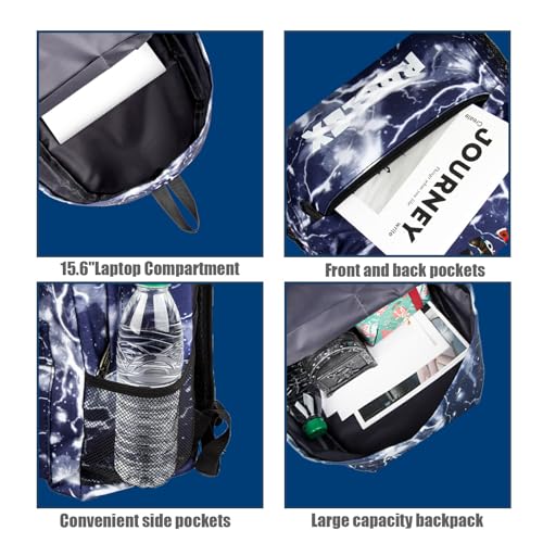 Sac à dos gris argenté imperméable avec compartiment ordinateur portable urbain - 5