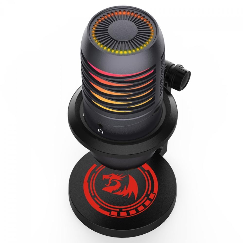 Redragon Nebula 6 Color LED USB Condenser Gaming Microphone with Desktop Stand GM211 - Image 4