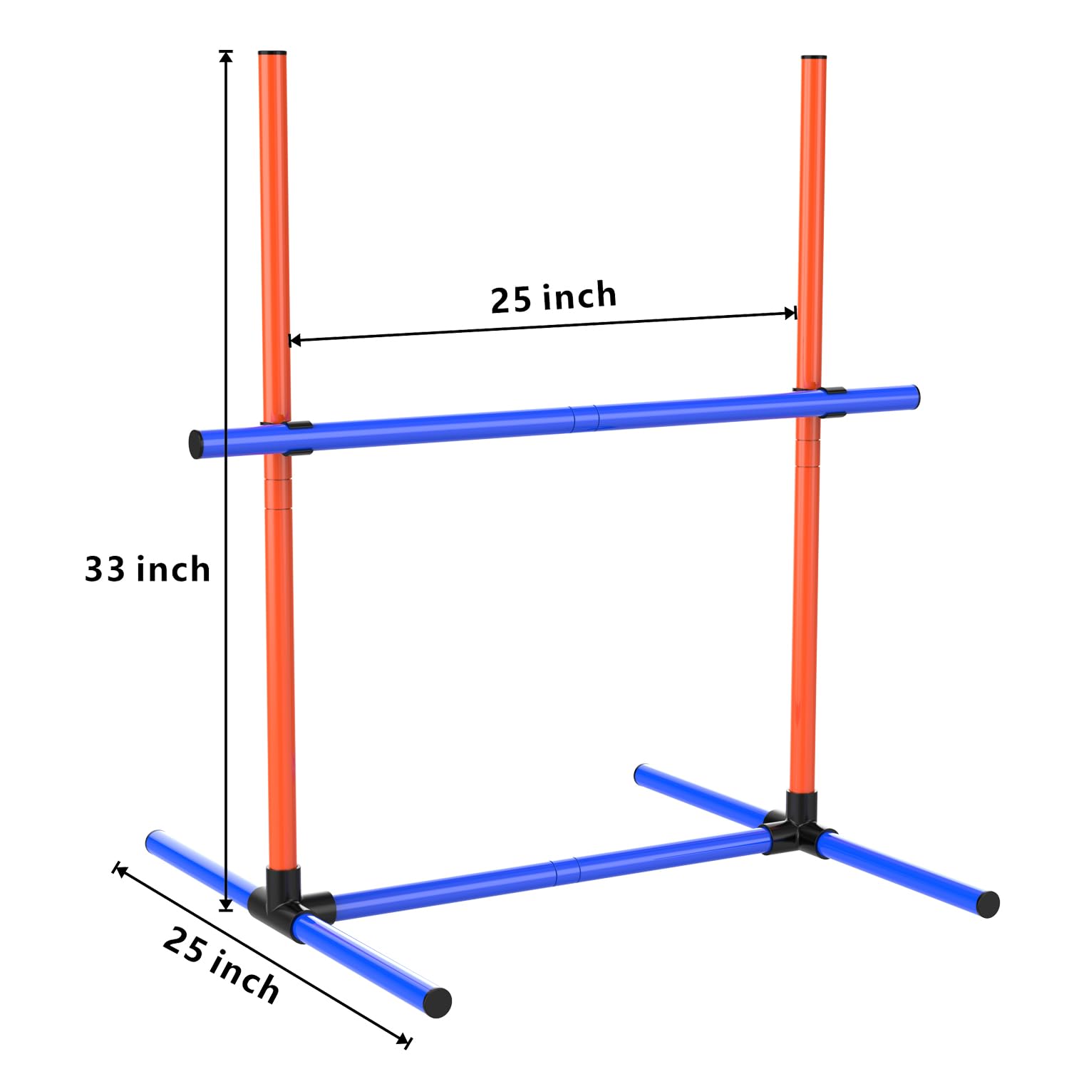 Agility Set Hunde Hürdenset Ausrüstung für Hundetraining mit 6 x Hürden Höhenverstellbar