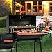 Royal Gourmet CC1830W 30-Inch Charcoal Grill with Offset Smoker and Wood-Painted Side Table, Outdoor Smoker Grill with 811 Sq. In. Cooking Area for Outdoor Barbecue Event, Black