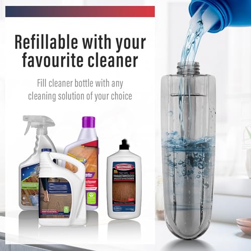 Image of Spray Mop for Floor Cleaning, 2 Pack with Refillable Bottles & Pads | 14 oz refillable bottles, 6 pads included,wet /dry use on hardwood /tile /laminate floors, home or commercial cleaning