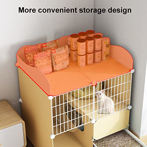 Cage pour cochon d'inde avec dessus métallique protégeant vos petits rongeurs des chats - 7